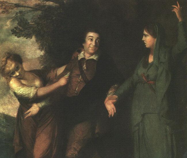 Sir Joshua Reynolds Garrick Between Tragedy and Comedy oil painting image